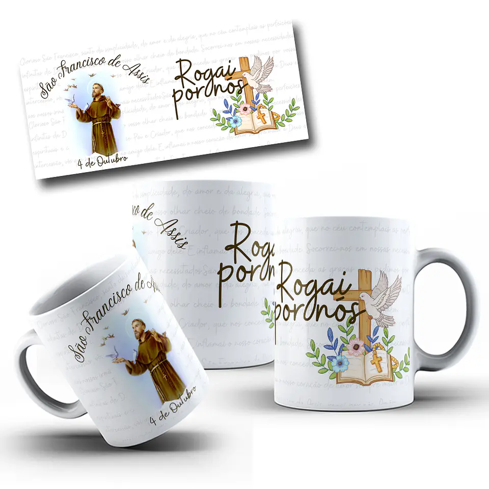 11 Artes para Caneca Santinhos Arquivo em Jpg  8