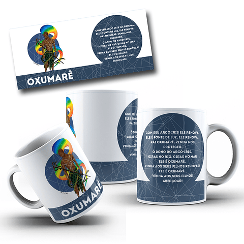 12 Artes para Caneca Orixás Arquivo em Jpg 