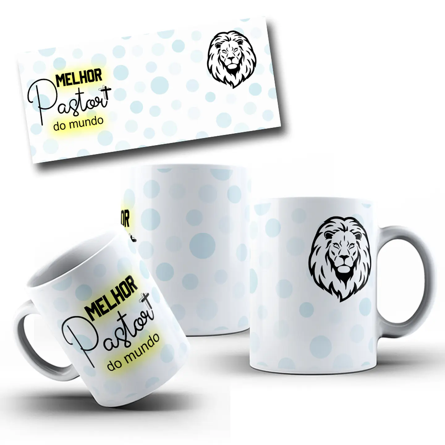 10 Artes para Caneca Pastor e Pastora Igreja Arquivo em Jpg 6