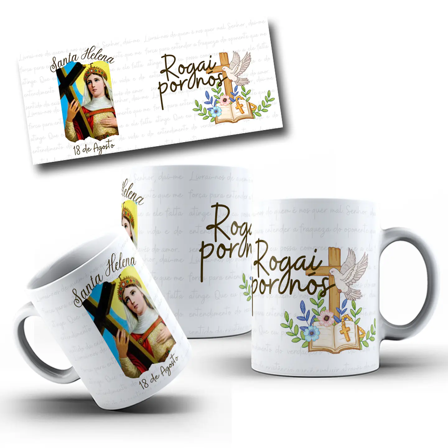 11 Artes para Caneca Santinhos Arquivo em Jpg  11