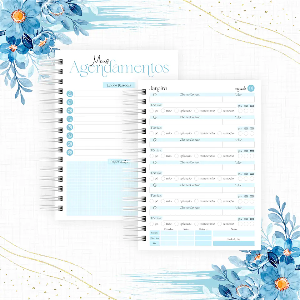 Arquivo Agenda para Agendamentos Profissões 2024 em Pdf  7