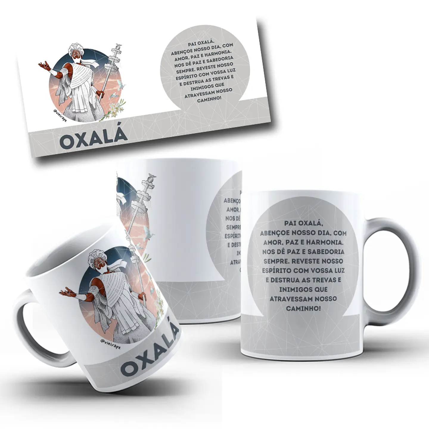 12 Artes para Caneca Orixás Arquivo em Jpg  5