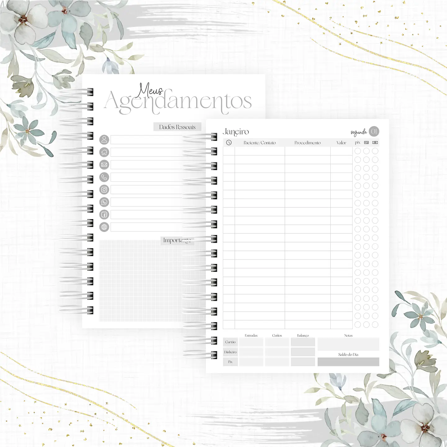 Arquivo Agenda para Agendamentos Profissões 2024 em Pdf  9