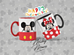 12 Artes para Caneca Disney Mickey Personagens Arquivo em Jpg - Thumbnail 7