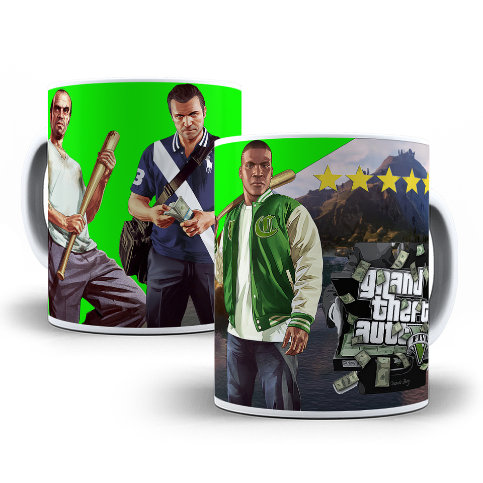 15 Artes para Caneca Gta Gamer Arquivo em Jpg  5