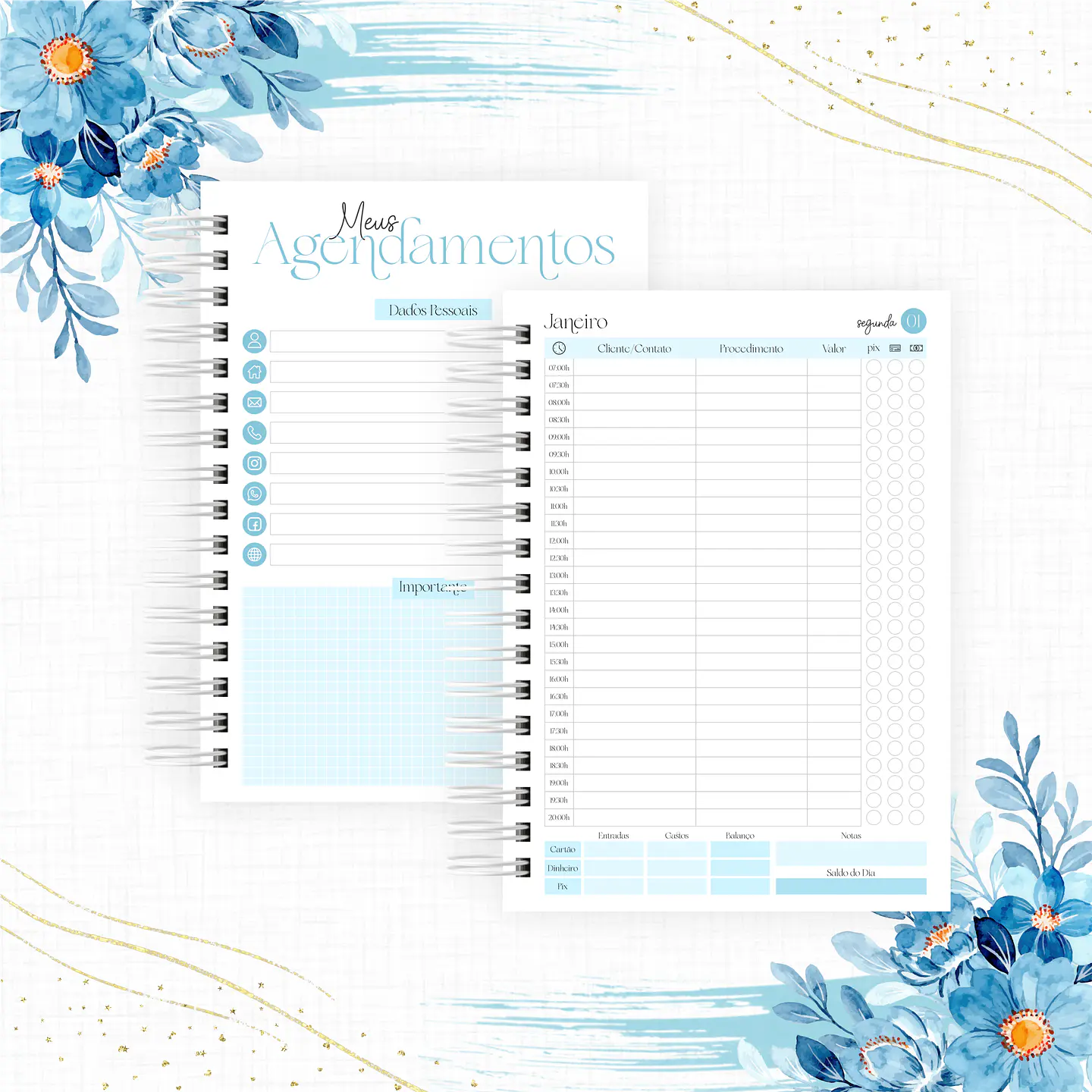 Arquivo Agenda para Agendamentos Profissões 2024 em Pdf  11