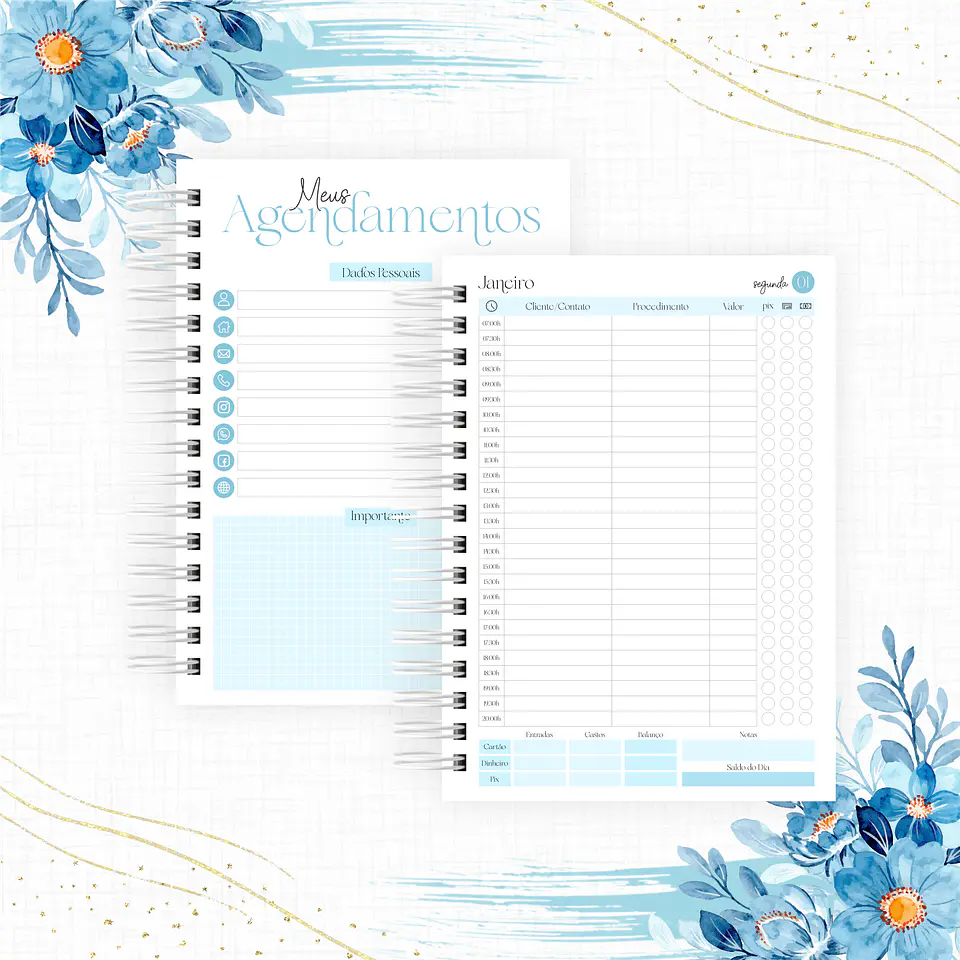 Arquivo Agenda para Agendamentos Profissões 2024 em Pdf  11