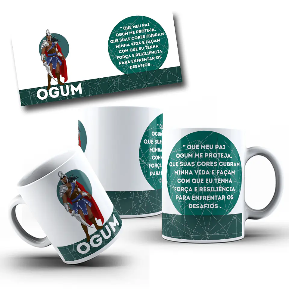 12 Artes para Caneca Orixás Arquivo em Jpg  6