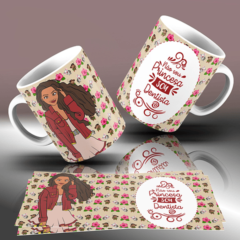 15 Artes para Caneca Princesas da Disney Arquivo Editável