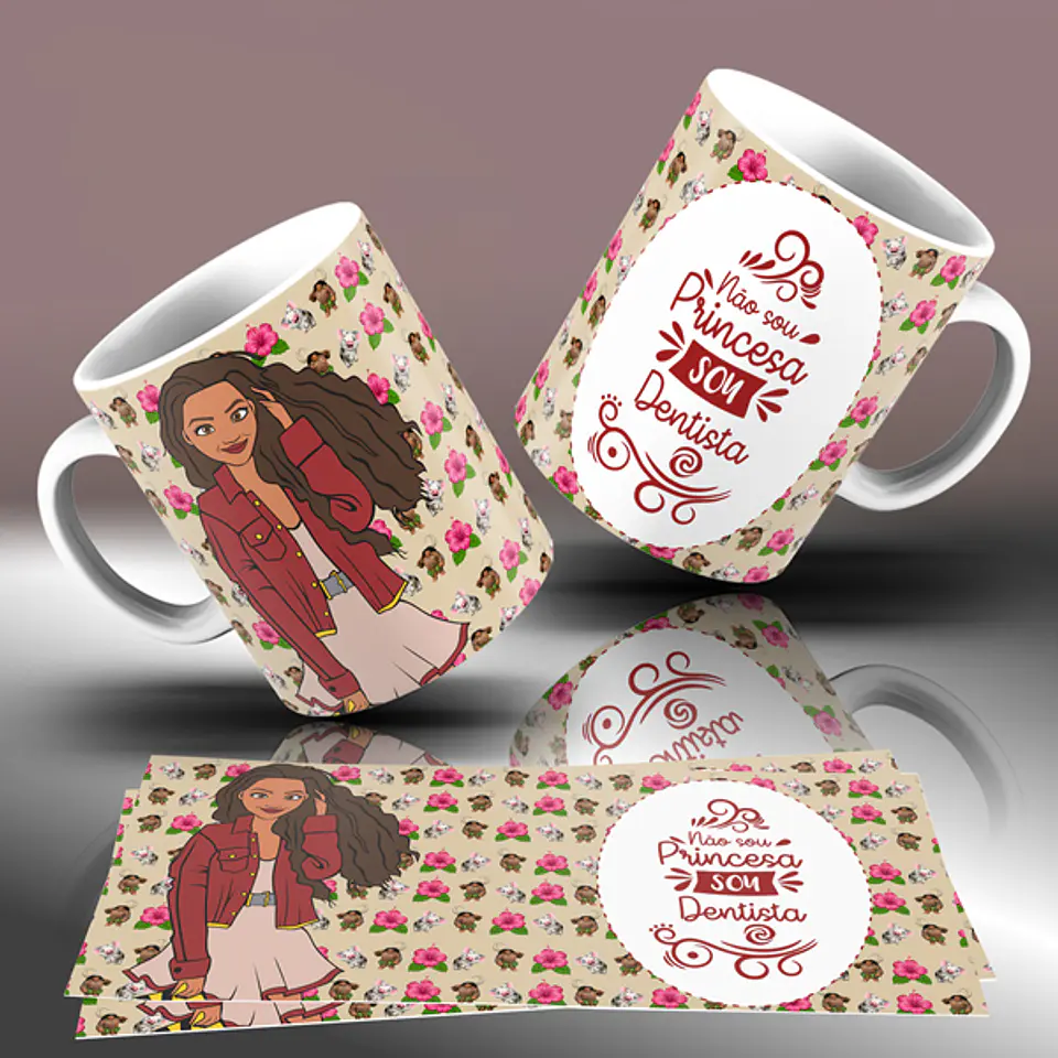 15 Artes para Caneca Princesas da Disney Arquivo Editável 1