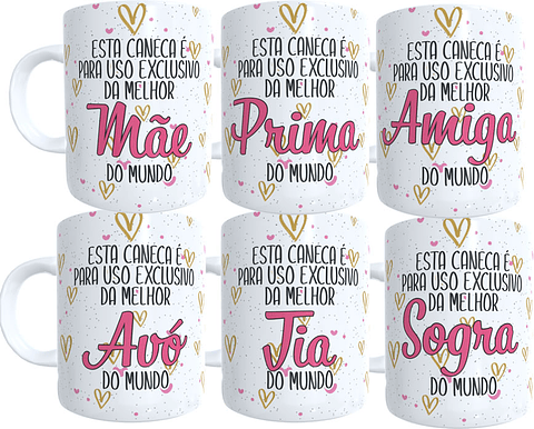15 Artes para Caneca Família Arquivo em Jpg