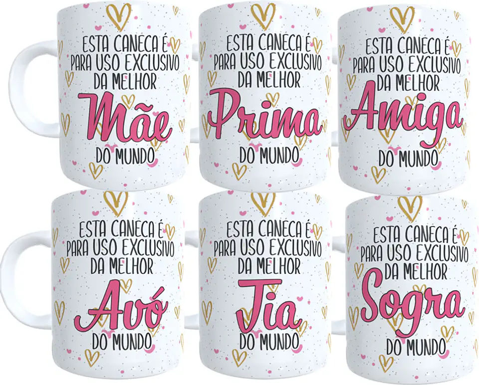 15 Artes para Caneca Família Arquivo em Jpg 1