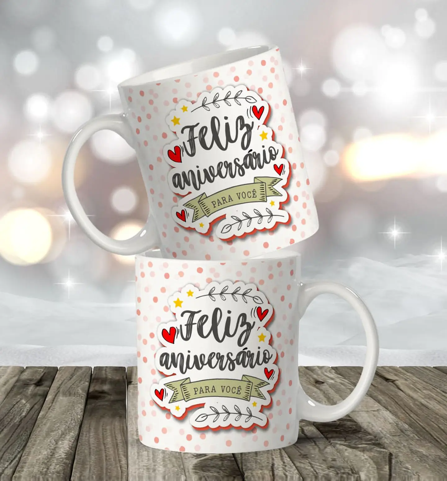 16 Artes para Caneca Aniversário Arquivo Editável  2