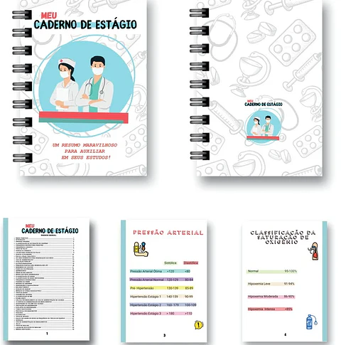 Arquivo Caderno Estágio para Enfermagem em Pdf