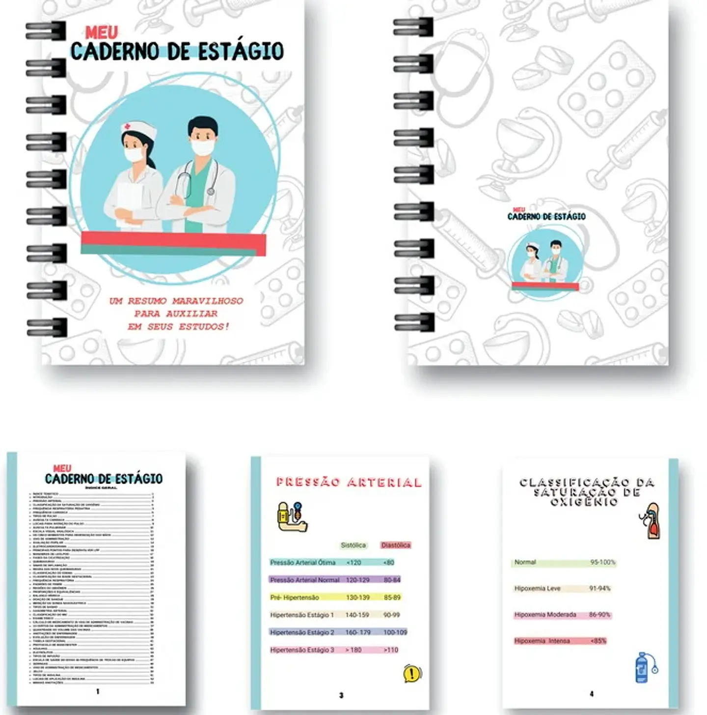 Arquivo Caderno Estágio para Enfermagem em Pdf 1