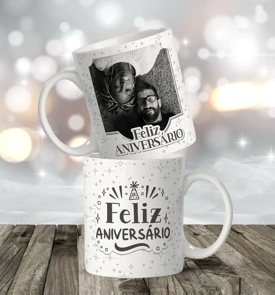 16 Artes para Caneca Aniversário Arquivo Editável  6