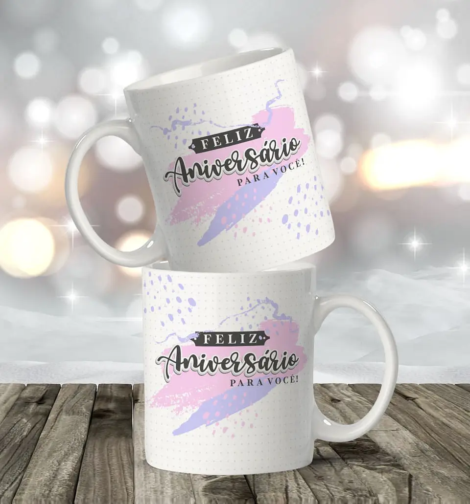 16 Artes para Caneca Aniversário Arquivo Editável  7