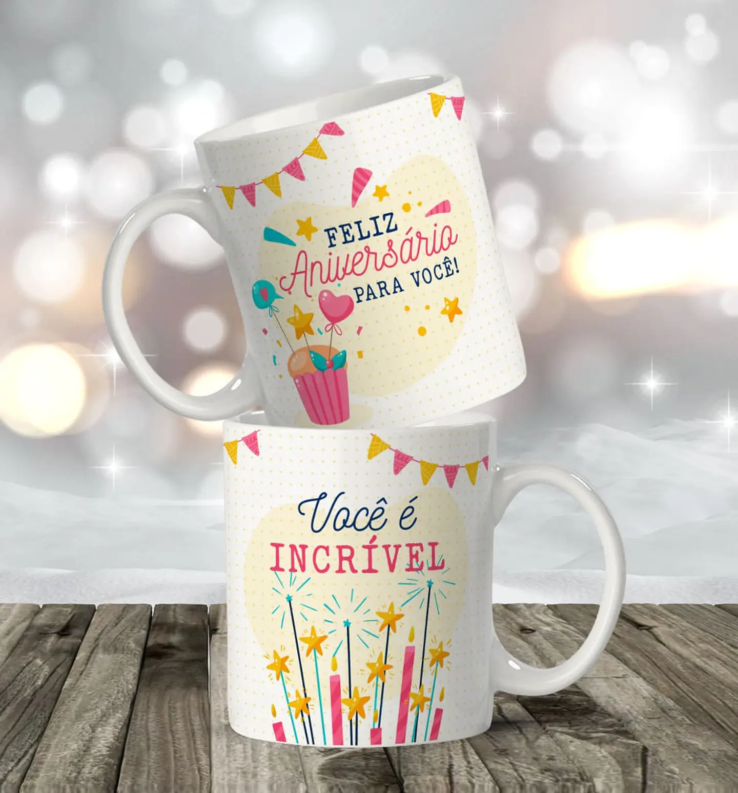 16 Artes para Caneca Aniversário Arquivo Editável  9