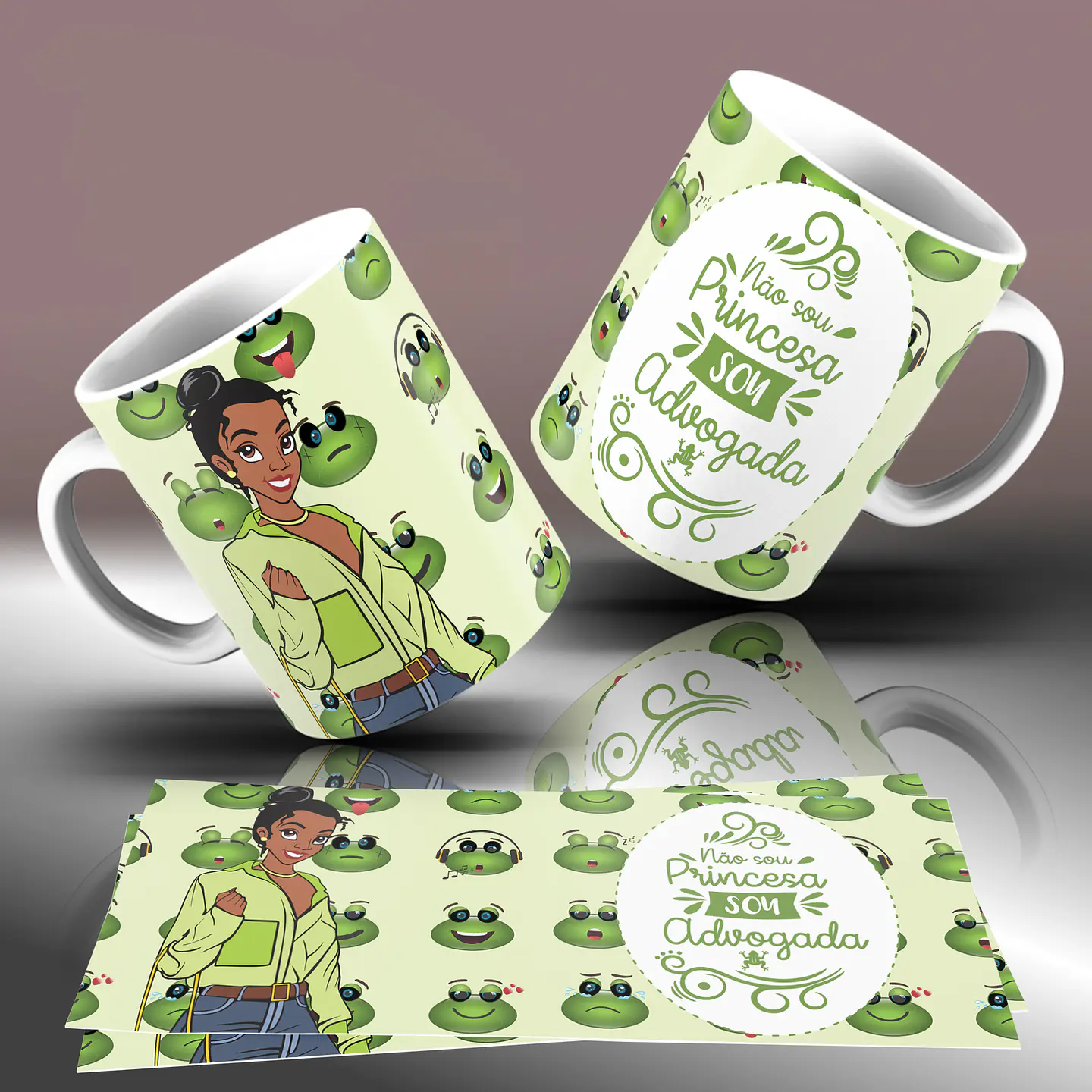 15 Artes para Caneca Princesas da Disney Arquivo Editável 12