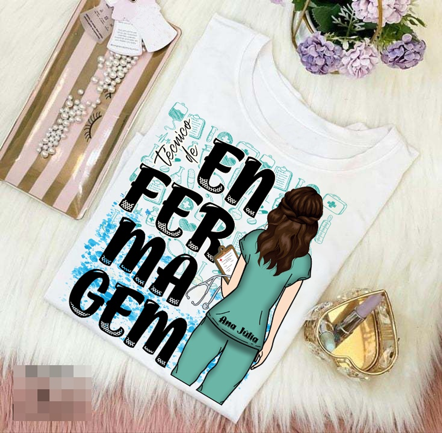 16 Artes para Caneca e Camisa Enfermagem Arquivo Editável 2