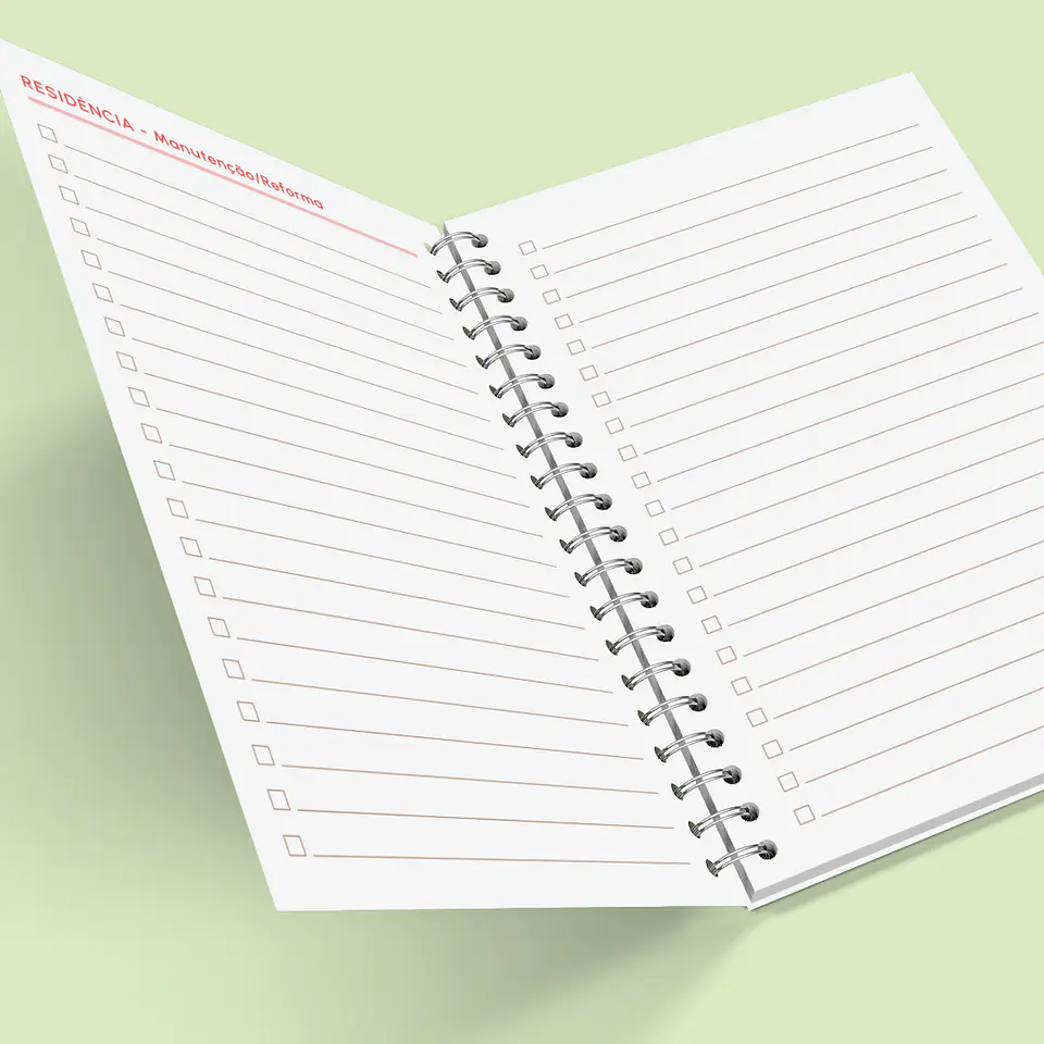 Arquivo Caderno de Controle Doméstico em Pdf  12