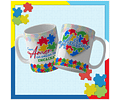 15 Artes para Caneca Autismo Arquivo Editável