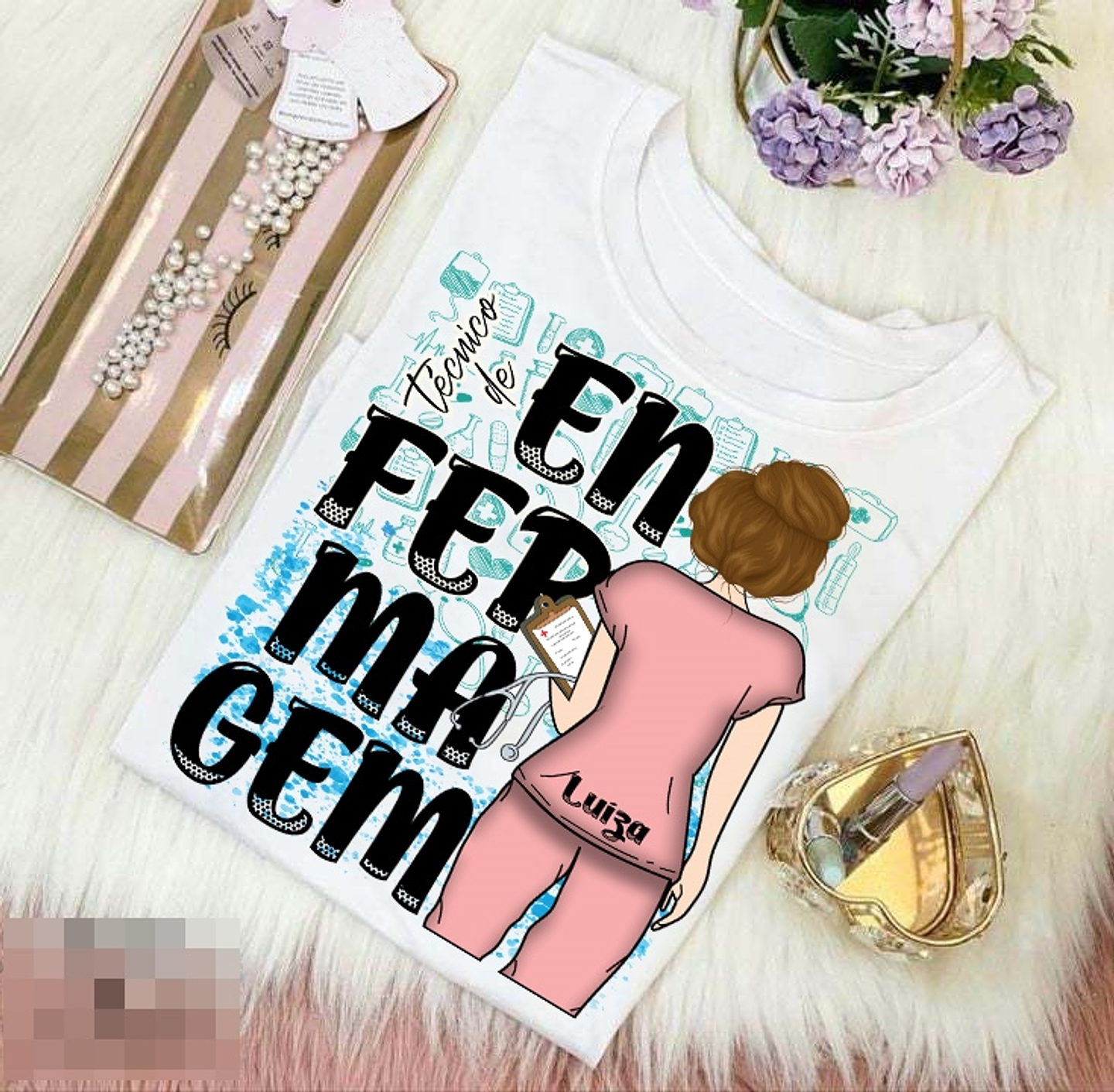 16 Artes para Caneca e Camisa Enfermagem Arquivo Editável 4