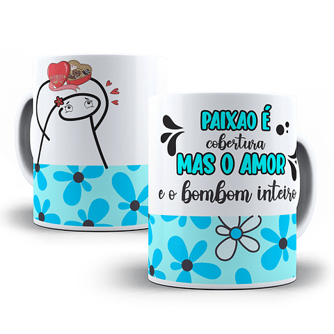 16 Artes para Caneca Flork Dia dos Namorados Arquivo Editável 