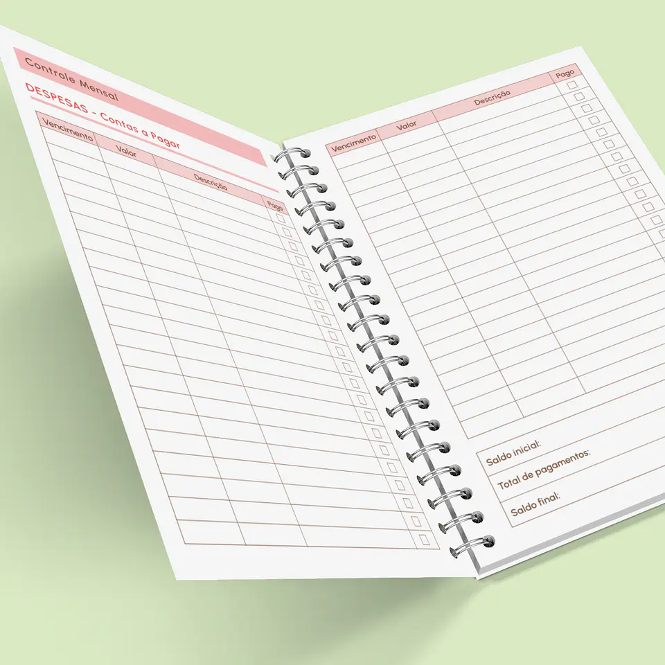 Arquivo Caderno de Controle Doméstico em Pdf  18