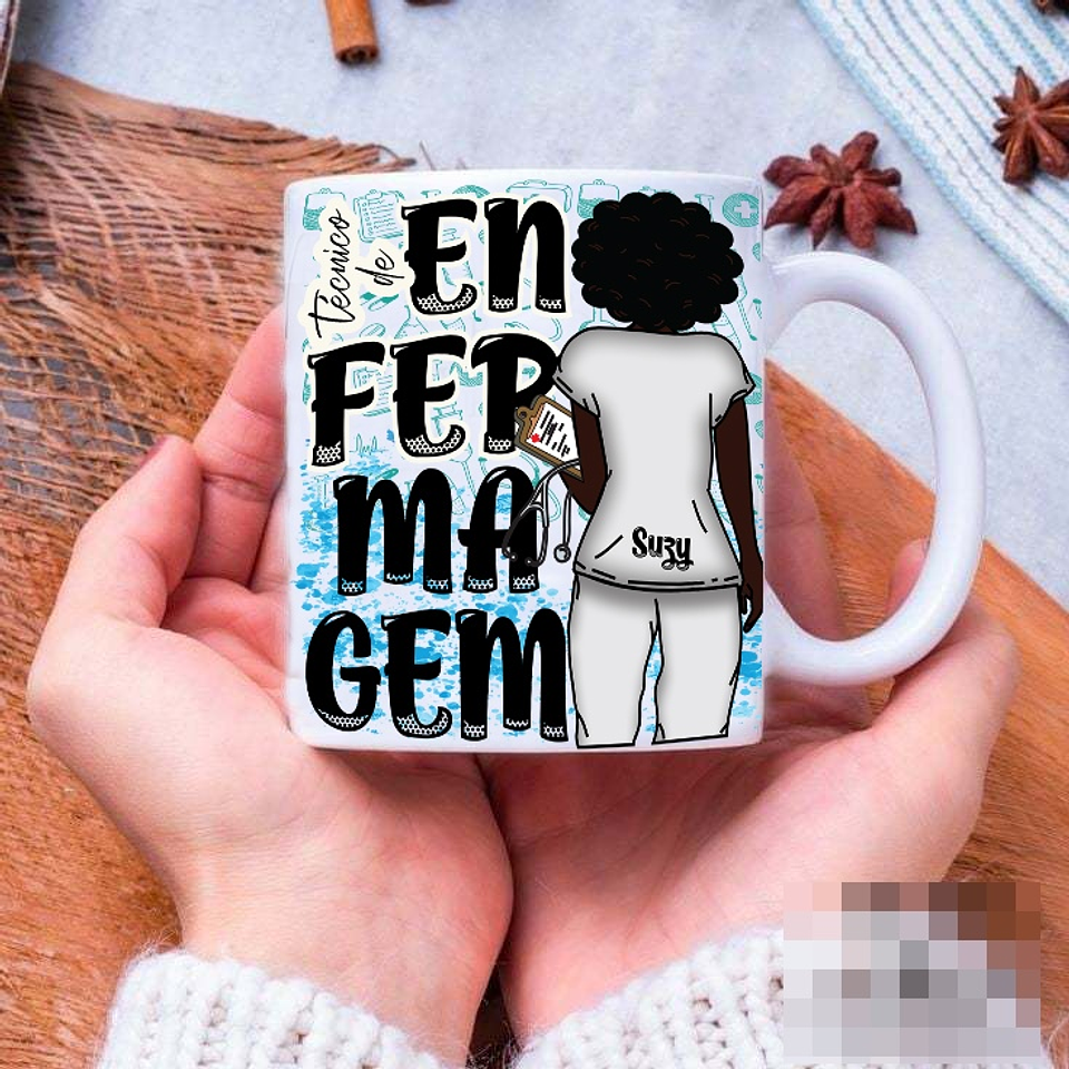 16 Artes para Caneca e Camisa Enfermagem Arquivo Editável 7