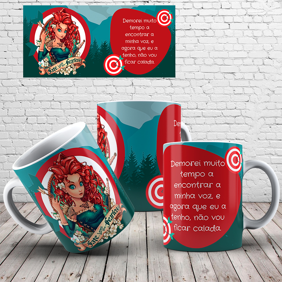 20 Artes para Caneca e Almofada Princesas Arquivo em Jpg 1