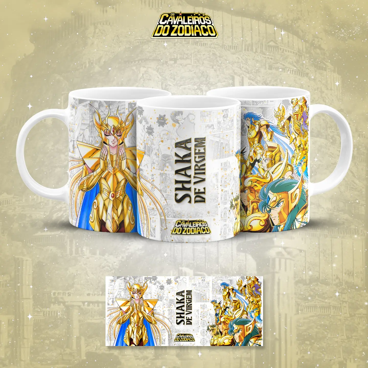 18 Artes para Caneca Cavaleiros do Zodiaco Arquivo em Jpg 6