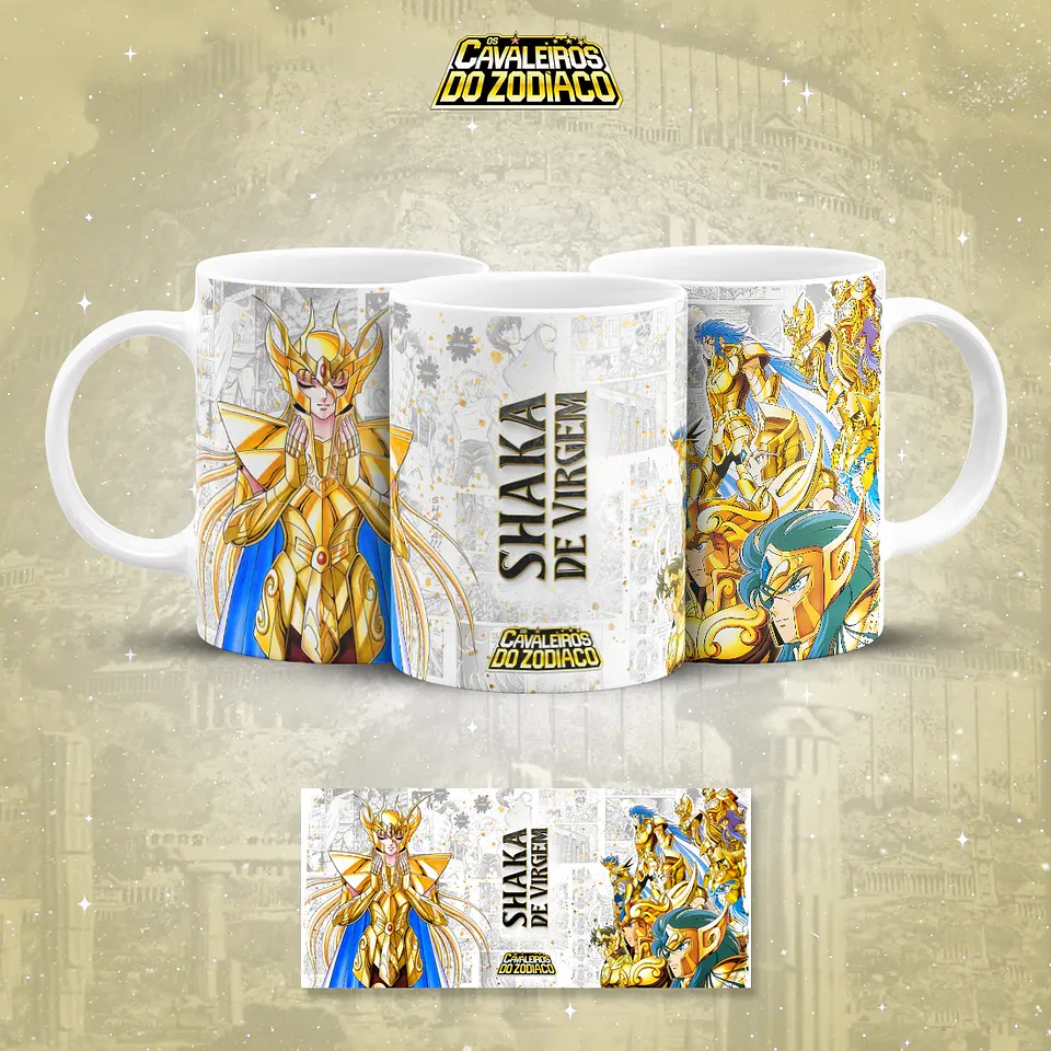 18 Artes para Caneca Cavaleiros do Zodiaco Arquivo em Jpg 6