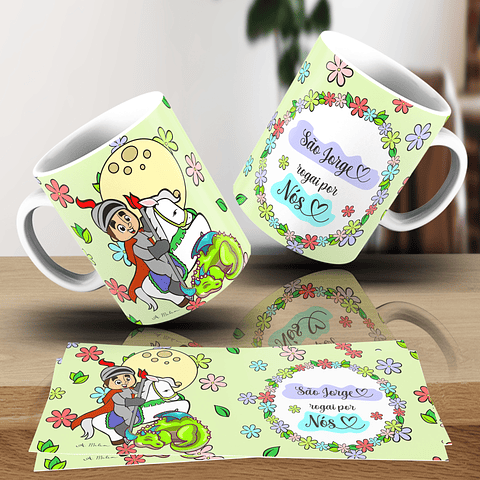 20 Artes para Caneca Santinhos Religião Arquivo em Jpg