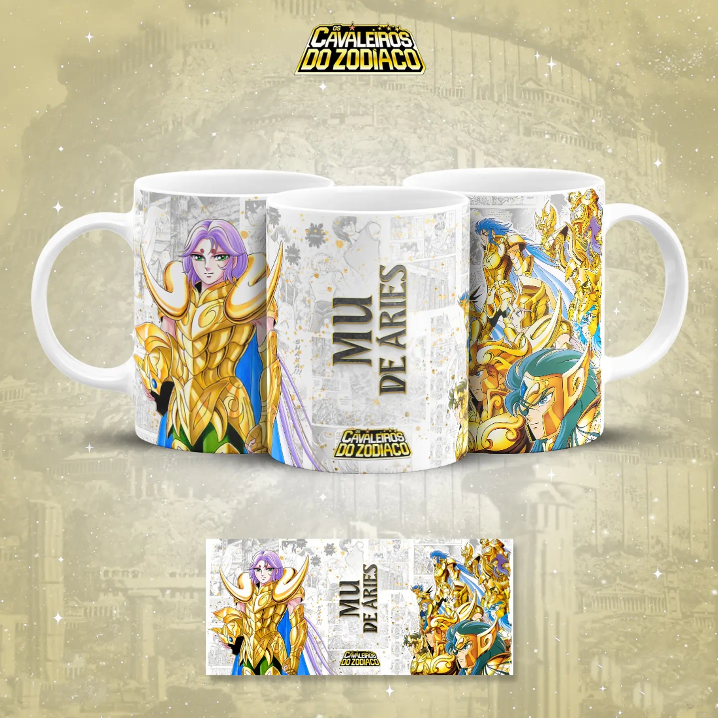 18 Artes para Caneca Cavaleiros do Zodiaco Arquivo em Jpg 8