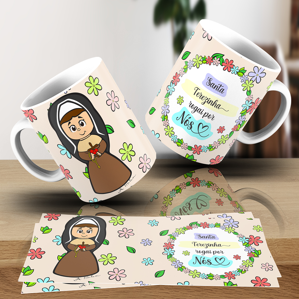 20 Artes para Caneca Santinhos Religião Arquivo em Jpg 2