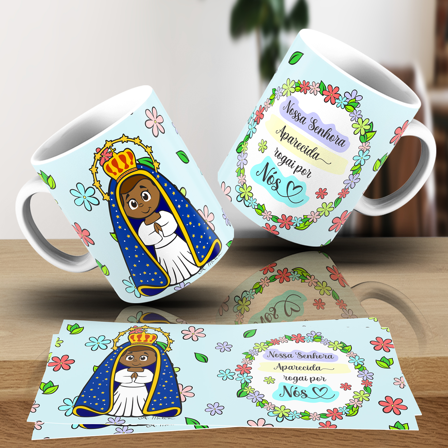 20 Artes para Caneca Santinhos Religião Arquivo em Jpg 3