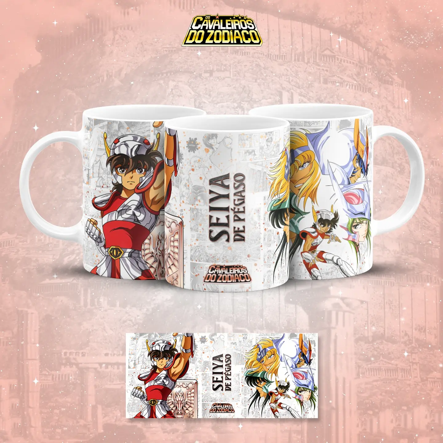 18 Artes para Caneca Cavaleiros do Zodiaco Arquivo em Jpg 11