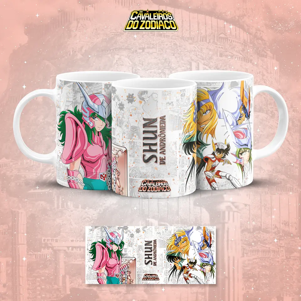 18 Artes para Caneca Cavaleiros do Zodiaco Arquivo em Jpg 13