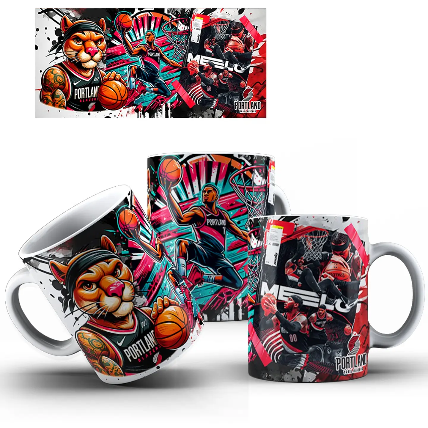 22 Artes para Caneca Basquete NBA Arquivo em Jpg 8