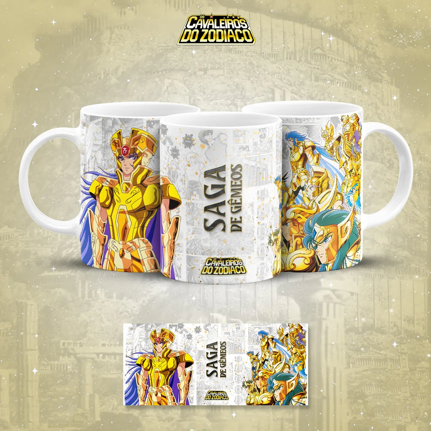 18 Artes para Caneca Cavaleiros do Zodiaco Arquivo em Jpg 17