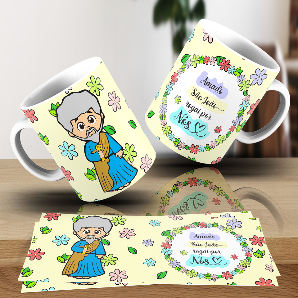 20 Artes para Caneca Santinhos Religião Arquivo em Jpg 5