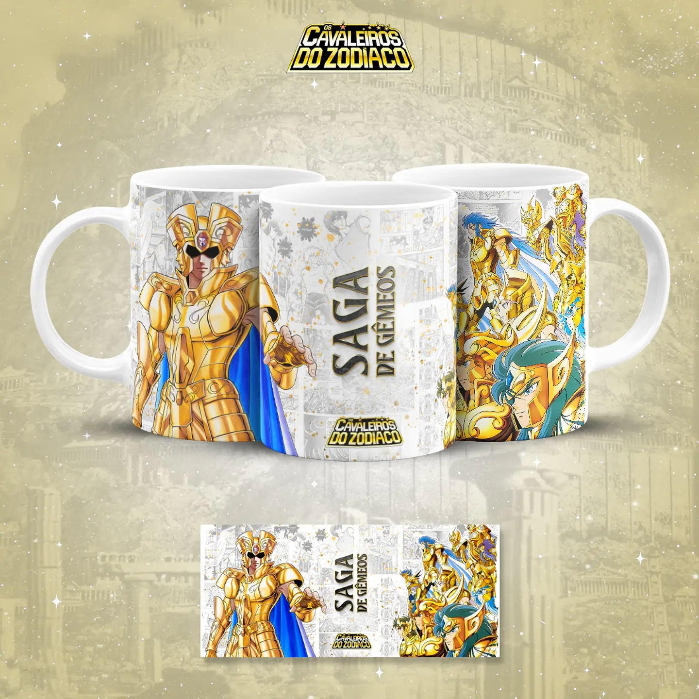 18 Artes para Caneca Cavaleiros do Zodiaco Arquivo em Jpg 18