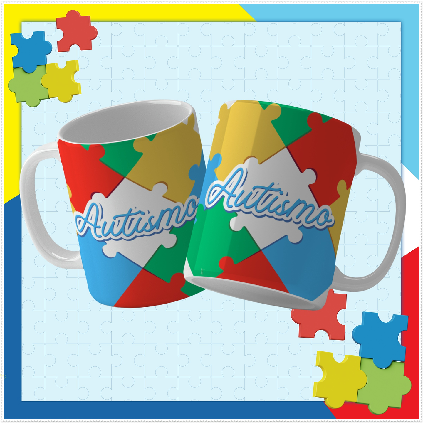 15 Artes para Caneca Autismo Arquivo Editável 15