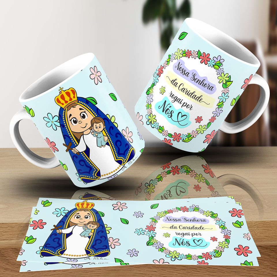 20 Artes para Caneca Santinhos Religião Arquivo em Jpg 6