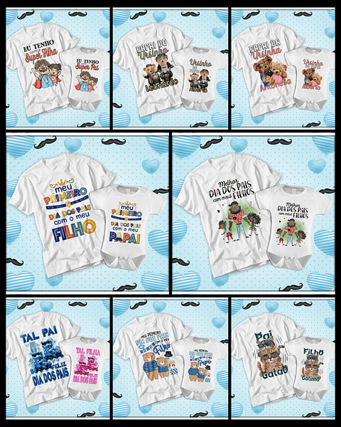 27 Artes para Camisa Tal pai Tal Filho Dia dos Pais Arquivo em Jpg