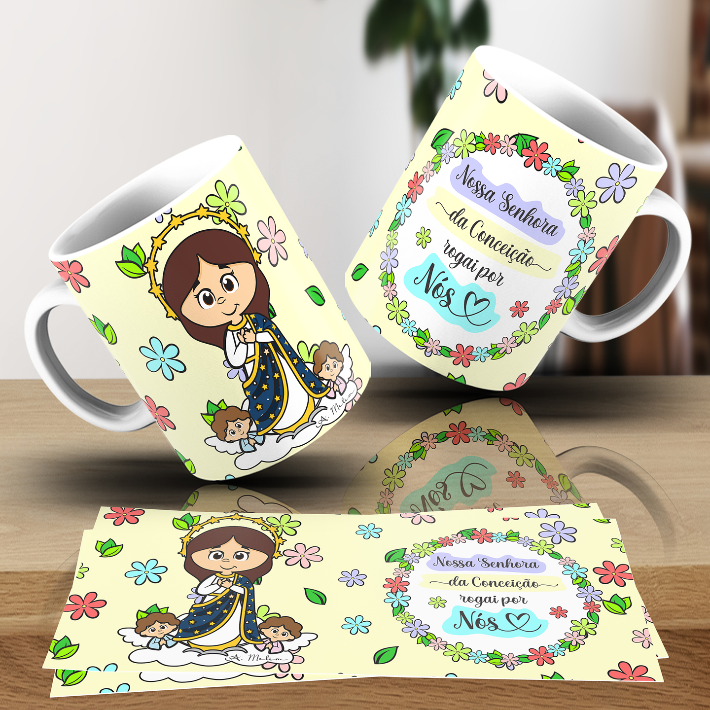 20 Artes para Caneca Santinhos Religião Arquivo em Jpg 18