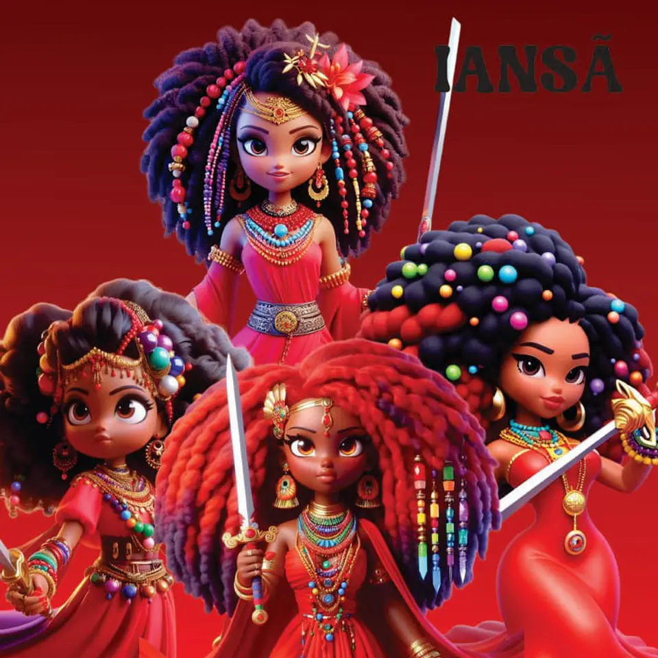 Kit Digital Mascotinhas Orixás Afro Axé em Png 6