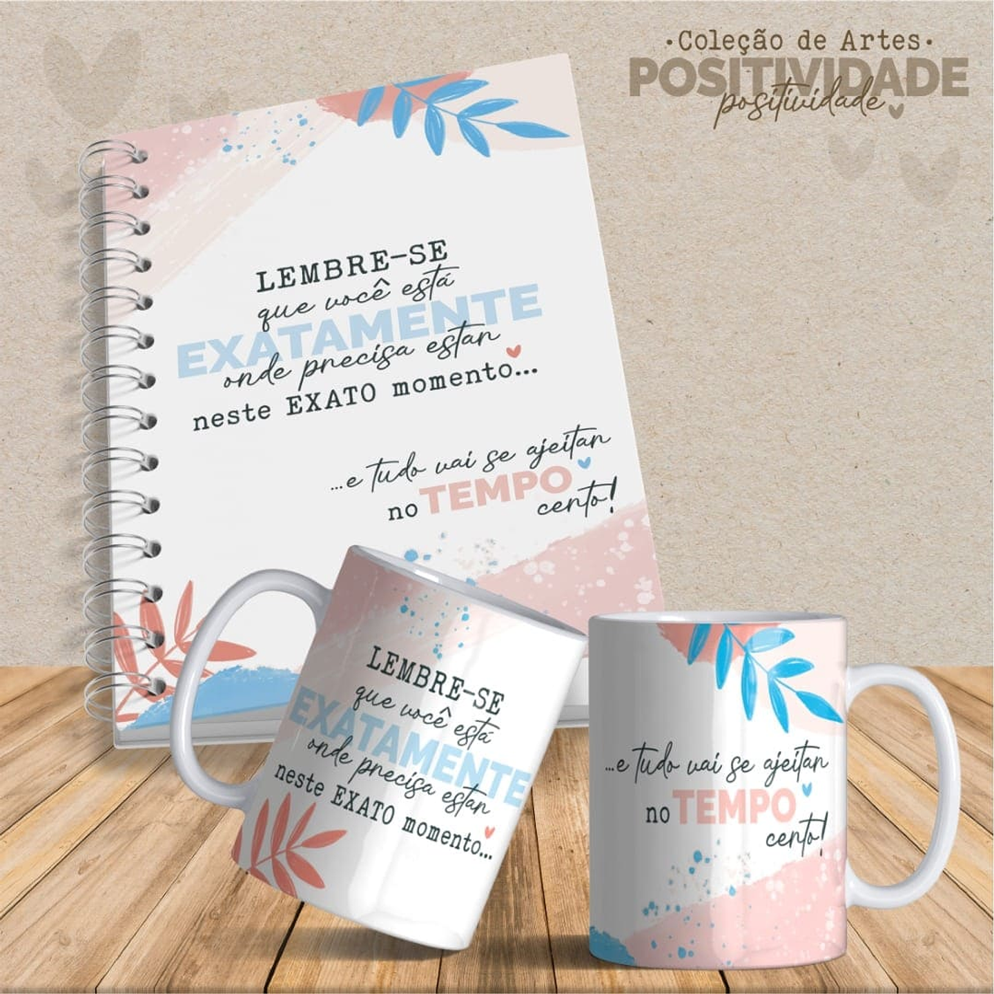 Arquivo para Capa Agendas e Caneca Positividade Arquivo Editável 16
