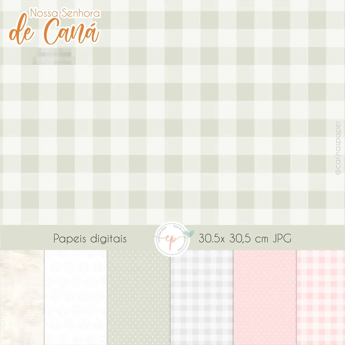 Kit Digital Nossa Senhora de Caná Aquarela em Png  5